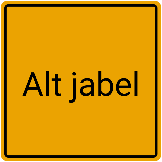 Meldebestätigung Alt Jabel